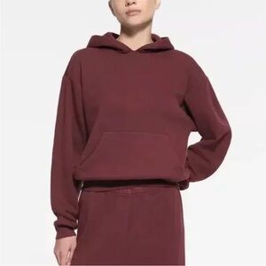 SKIMS Oxblood Hoodie Relaxed Fit